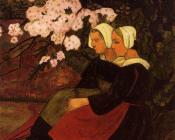 保罗 塞律西埃 : Two Breton Women under a Flowering Apple Tree